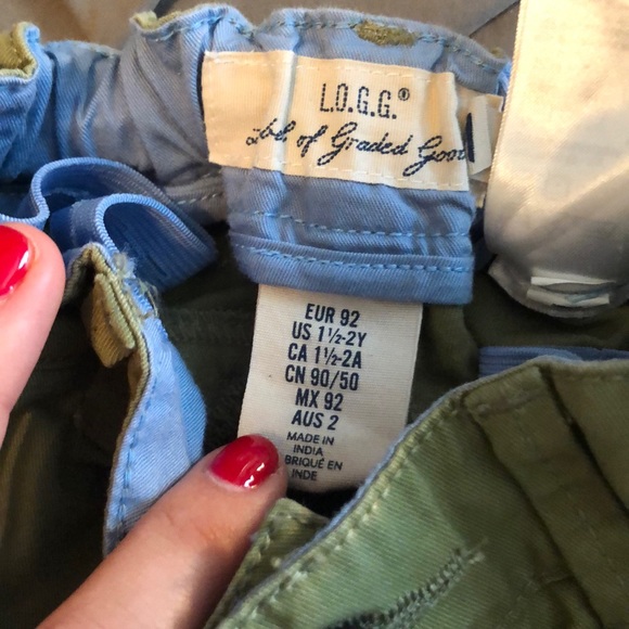 Boys green long pants - Picture 2 of 2